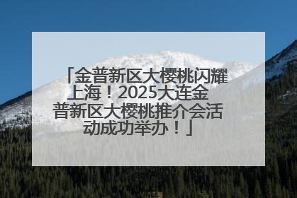 金普新区大樱桃闪耀上海！2025大连金普新区大樱桃推介会活动成功举办！